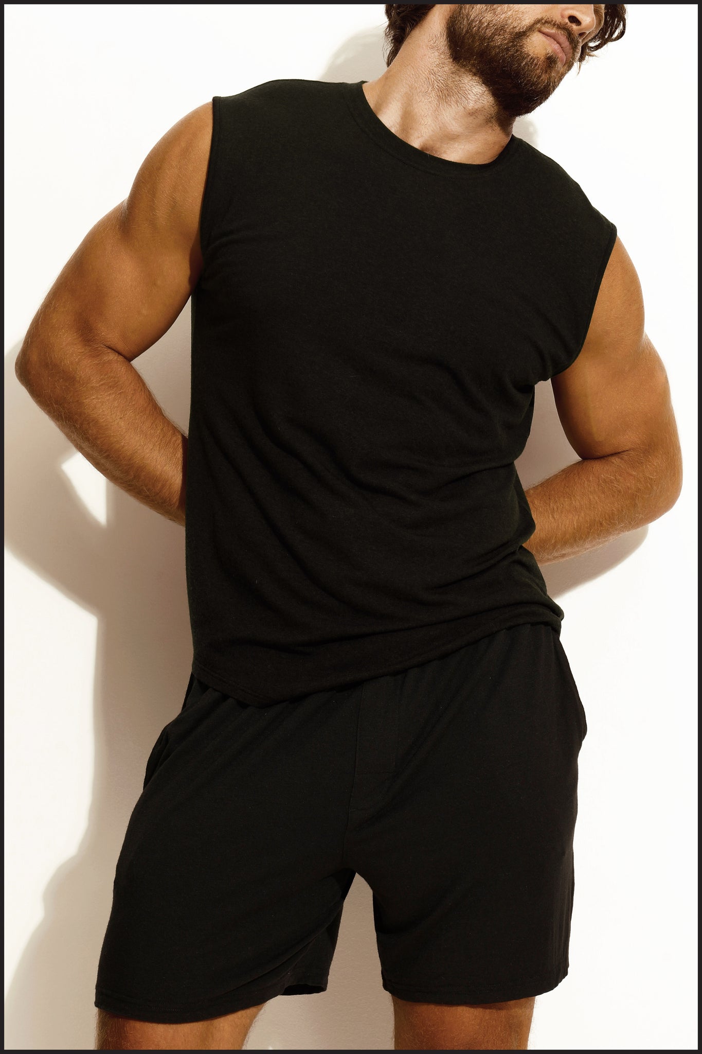 Sleeveless Tee Shirt - CASHMERE