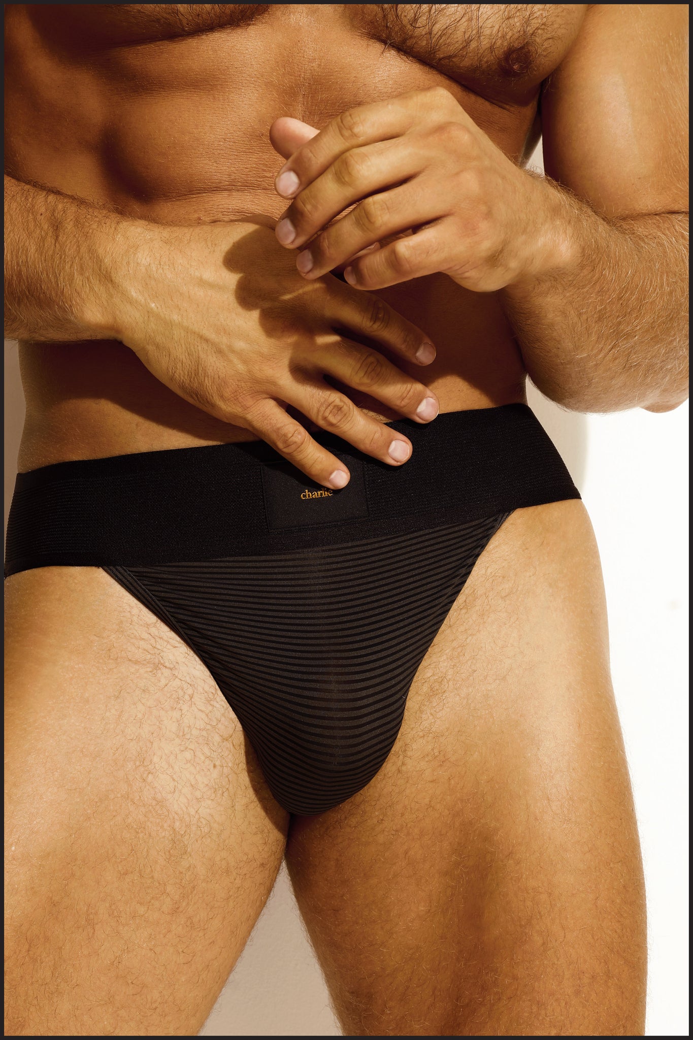 Pro Sport Brief - NOIR STRIPE