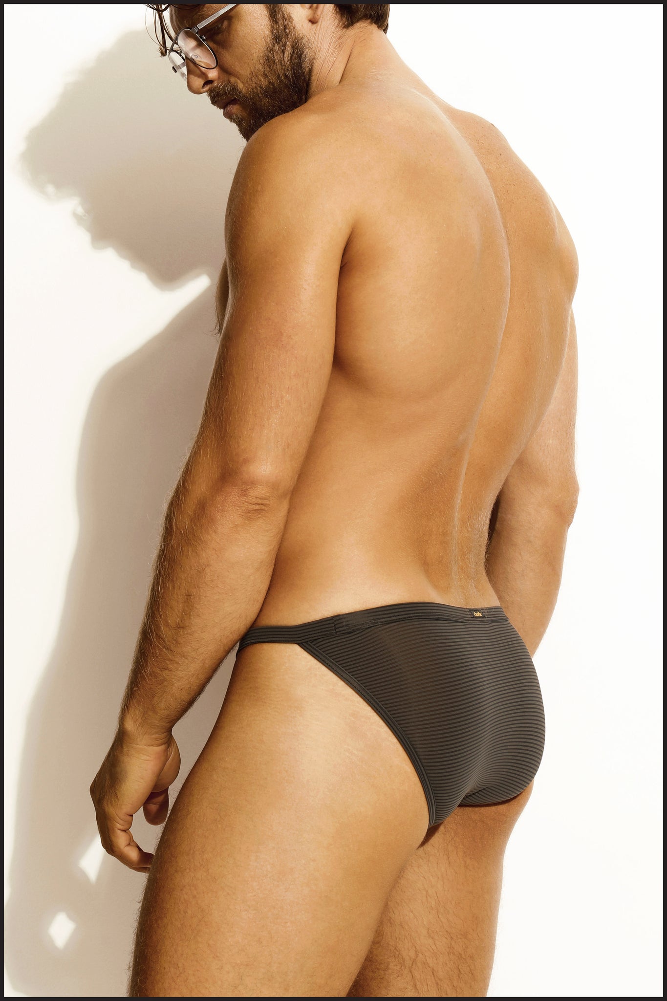 Muscle Brief - NOIR STRIPE