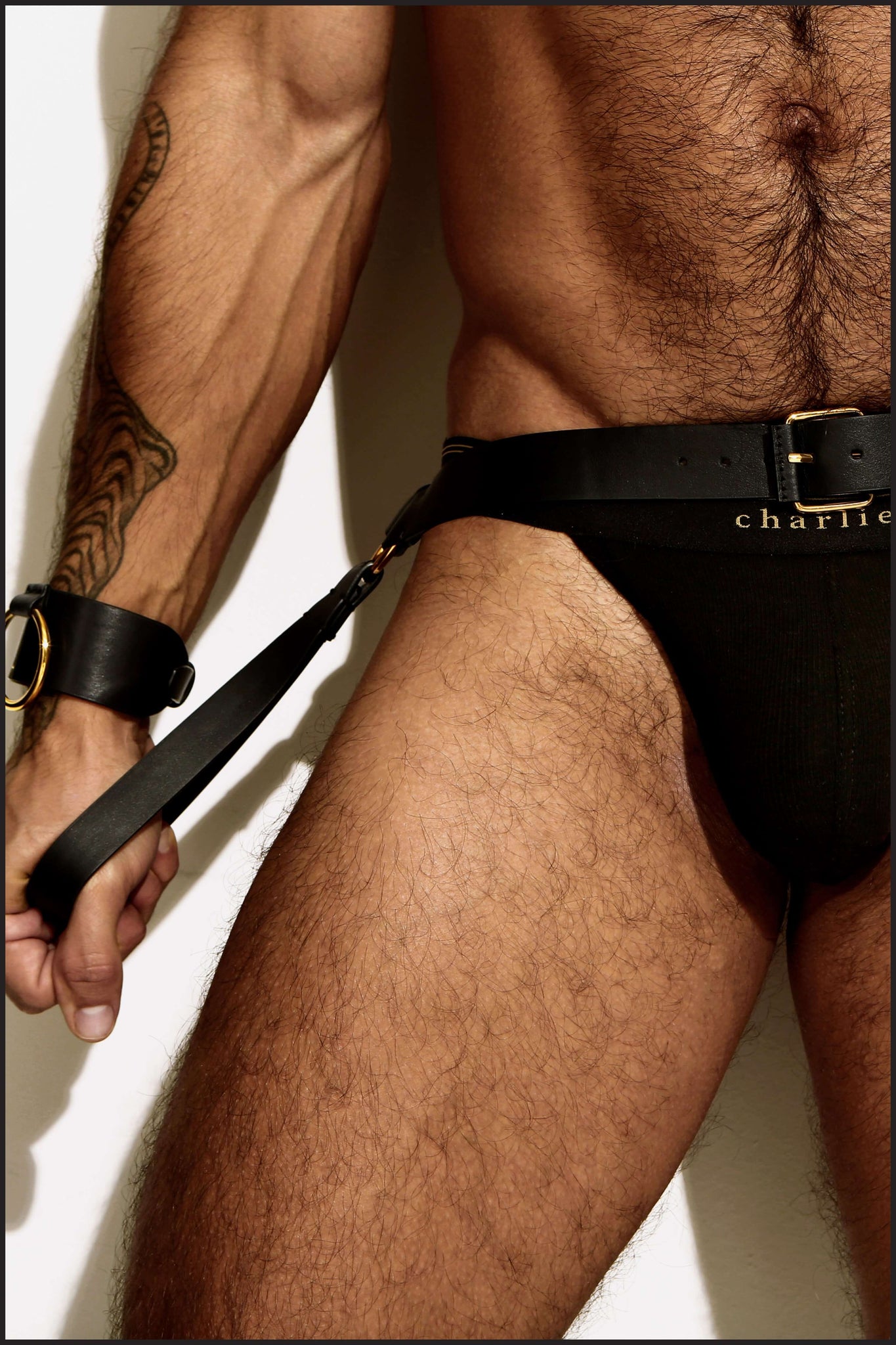 Charlie by matthew zink mens leather  leather belt harness – Charlie By Matthew  Zink